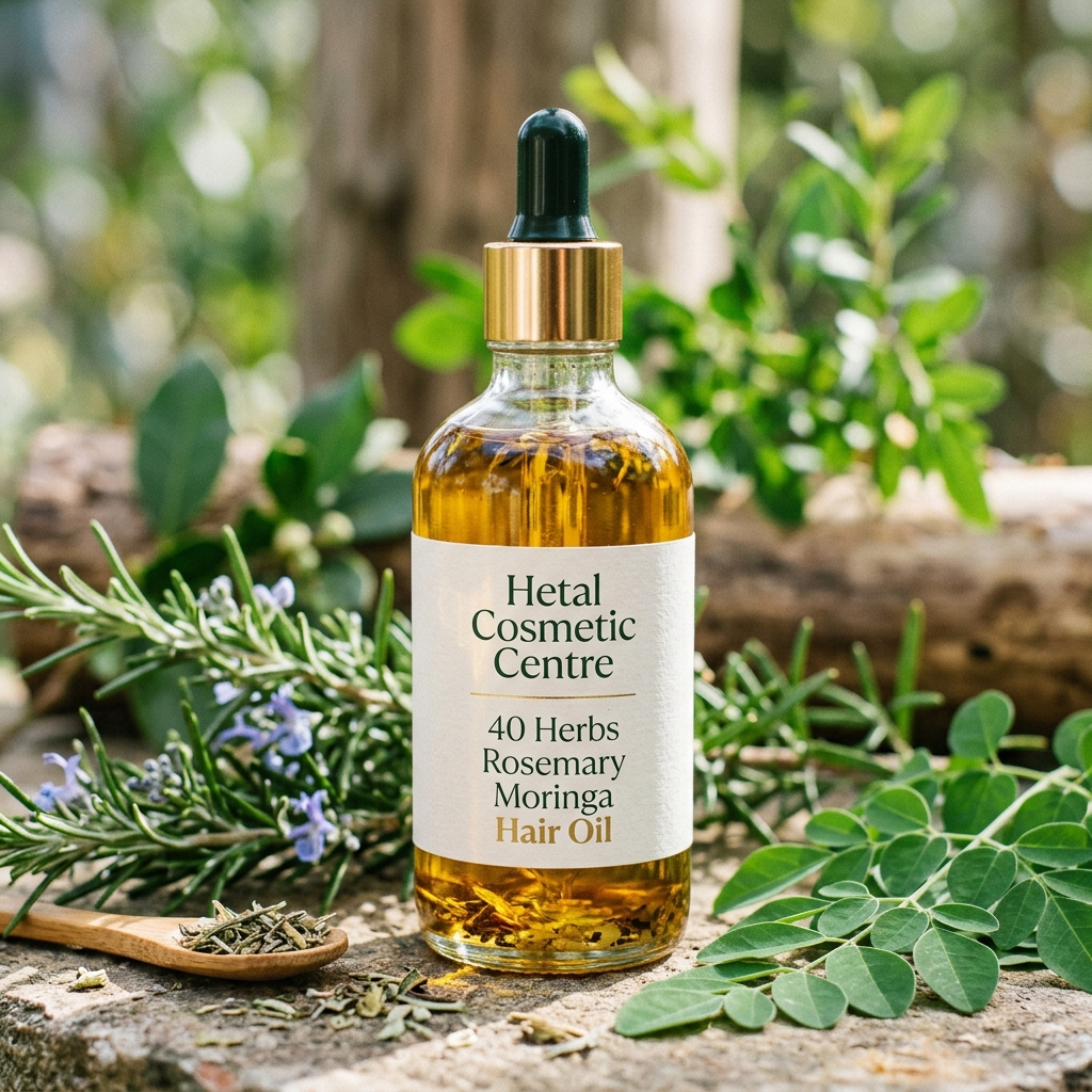 40 Herbs Rosemary Moringa Hair Oil